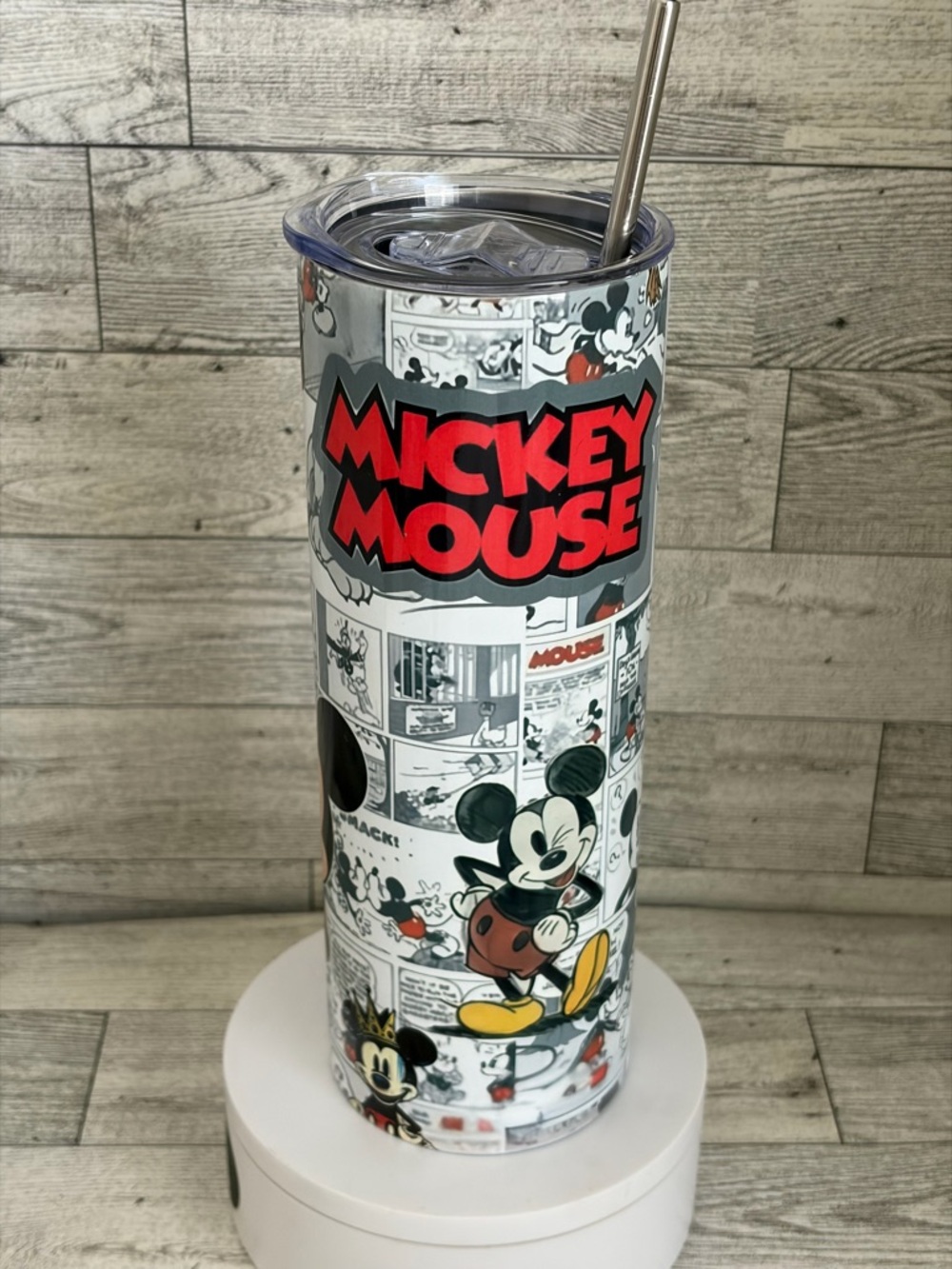 Disney Inspired Mickey Mouse Retro Comic Stainless Travel 20oz Tumbler